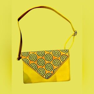 Ankara print handbag.